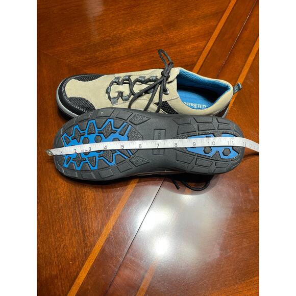 NWOT G.H. Bass & Co. Mens 9.5 Medium Shoe Territory Sneaker Beige Black Blue - Picture 8 of 8